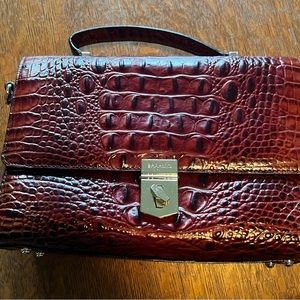 BRAHMIN DANIELLE MELBOURNE SATCHEL CROSSBODY PECAN